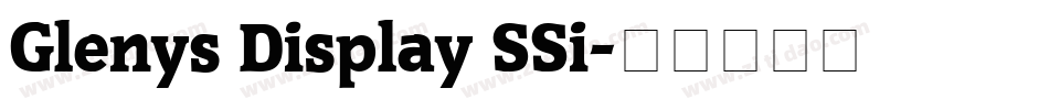 Glenys Display SSi字体转换